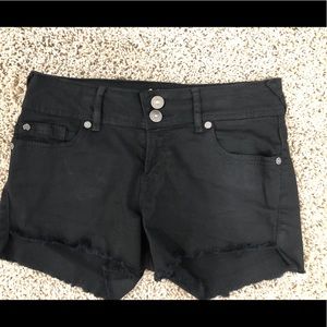 Wallflower Black Denim Shorts